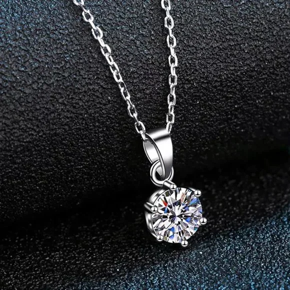 Certified 3ct. t.w. Diamond Solitaire Brilliant Cut Necklace - Picture 5 of 16